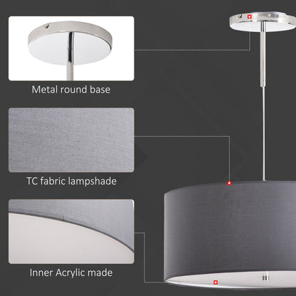 LED Chandelier with Metal Base Three Lighting Modes for Home Office