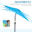 2.7M Patio Tilt Umbrella Sun Parasol Outdoor Garden Sun Shade Aluminium Frame with CrankÔºàBlueÔºâ