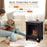 Free Standing Bio Ethanol Fireplace Heater with 0.9L Tank for Home Black