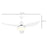 Reversible Ceiling Fan with Light, 3 Blades Indoor Modern Mount White LED Lighting Fan with Remote Controller, for Bedroom, Living Room, White