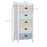 Storage Chest Unit, 46Wx34Dx94H cm-White