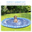 170cm Splash Pad Sprinkler for Pets Dog Bath Pool Water Game Mat Toy Non-slip Outdoor Backyard, Blue