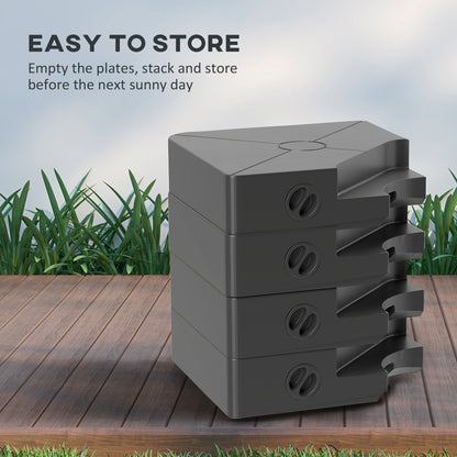 Umbrella Weights for Offset Parasols, 64kg Sand/55kg Water Filled