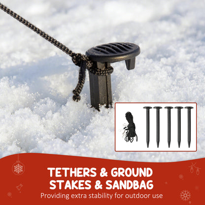 Blow Up Christmas Inflatables with Flashing Projector Light