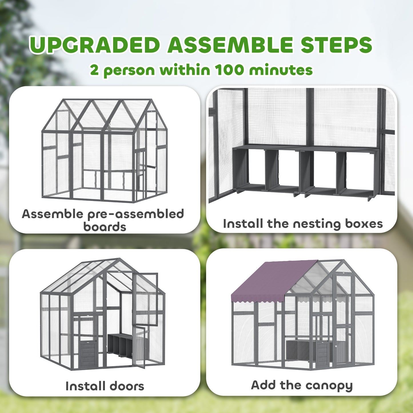 Small Animal Cage, Guinea Pig Cage with Removable Pet Playpen, Beige