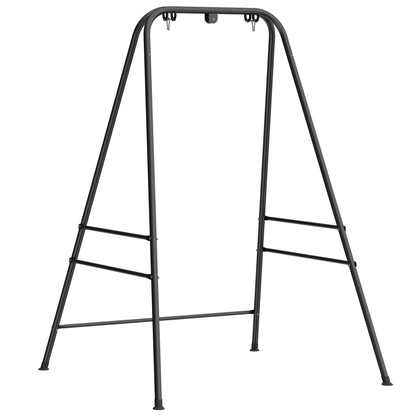 Hammock Chair Stand Only for Indoor Outdoor 150KG Load Black
