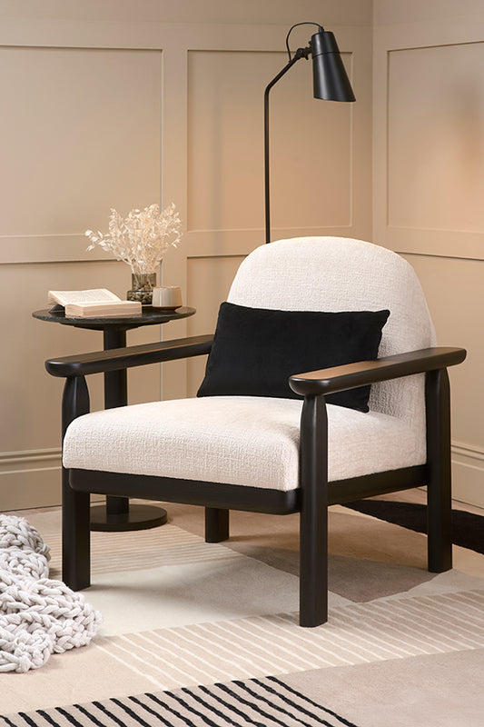Waldo Armchair – Light Taupe Chenille