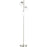 3-Tree Floor Lamps for Living Room, Modern Standing Lamp for Bedroom with Globe Lampshade, Steel Base, (Bulb not Included), Silver