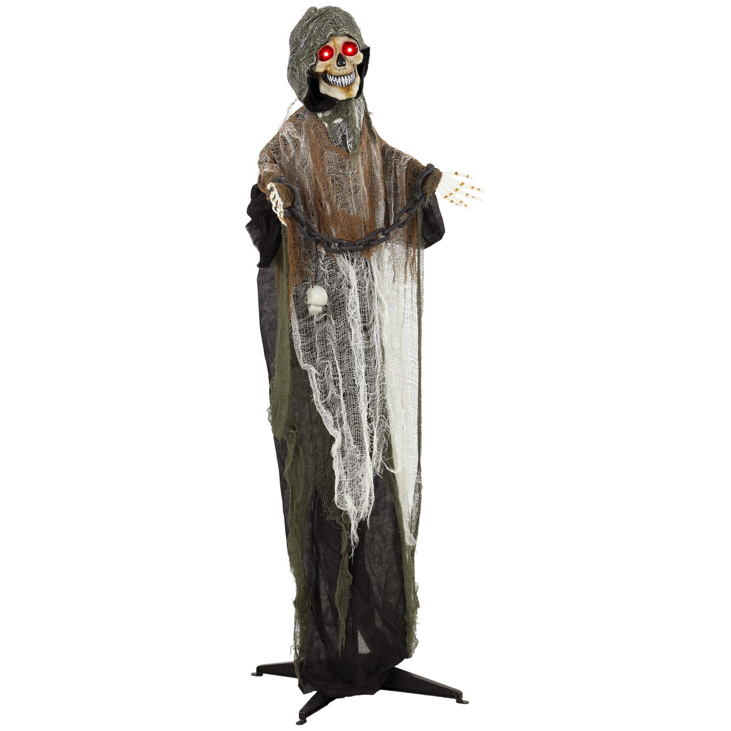 170cm Animated Halloween Grim Reaper for Covered Outdoor