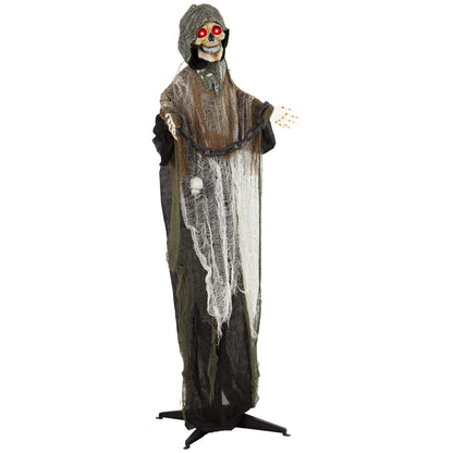 170cm Animated Halloween Grim Reaper for Covered Outdoor