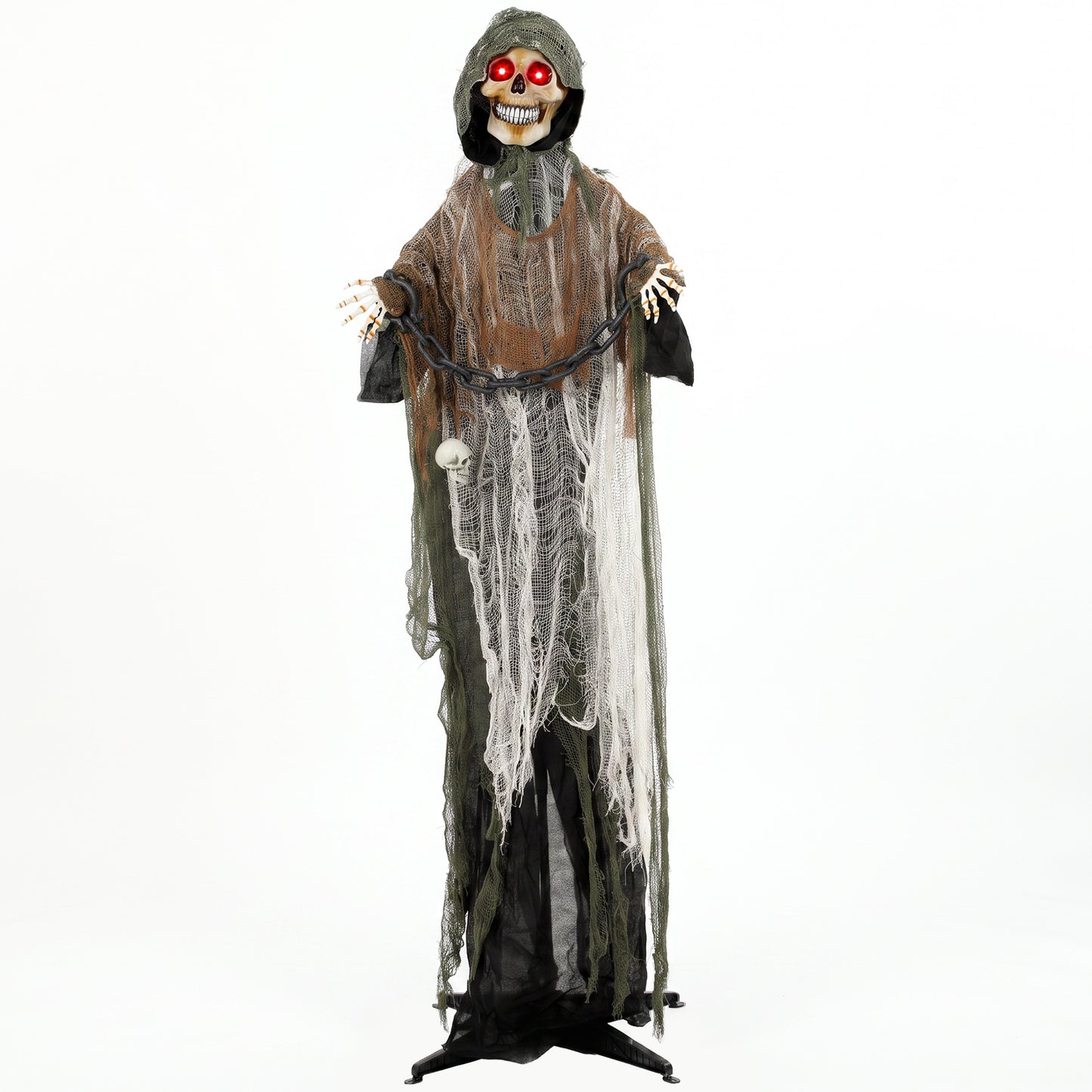 170cm Animated Halloween Grim Reaper for Covered Outdoor