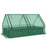 Metal Planter Box with Cover, Raised Garden Bed with Greenhouse, for Herbs and Vegetables, Green and Grey