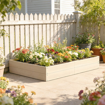 Wooden Raised Bed for Garden, 620L Extra Large Raised Garden Bed