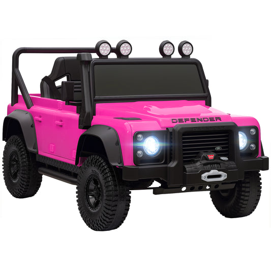 Kids Ride On Car, 12V Battery-Powered Electric Car with Remote Pink