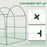 Walk in Polytunnel Greenhouse, Green House for Garden with Roll-up Window and Door, 1.8 x 1.8 x 2 m, Green