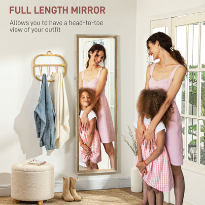 Full Length Mirror, Standing Leaning Wall, 163 x 53 cm, Oak