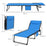 Foldable Sun Lounger with 5-level Reclining Back, Outdoor Tanning Chair with Padded Seat, Outdoor Sun Lounger with Side Pocket,