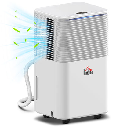 10L/Day Portable Quiet Dehumidifier for Home, Electric Air De-Humidifier