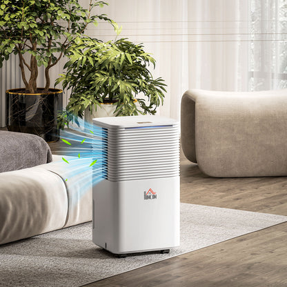 10L/Day Portable Quiet Dehumidifier for Home, Electric Air De-Humidifier