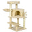 Sisal 100cm Cat Tree Tower with Sisal Scratching Post Cream White