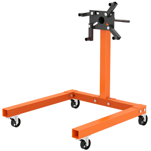 570 kg Rotating Engine Stand with Adjustable Head, Orange
