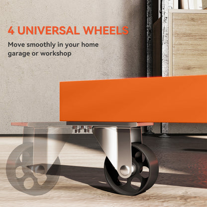 570 kg Rotating Engine Stand with Adjustable Head, Orange