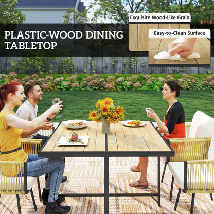 5 Piece Garden Furniture Set, Garden Dining Set with 4 Chairs