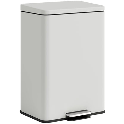 Pedal Bin with Soft-Close Lid, 20L Kitchen Bin for Home, Cream