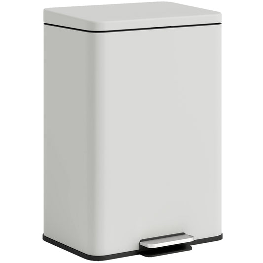 Pedal Bin with Soft-Close Lid, 20L Kitchen Bin for Home, Cream