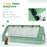 Portable Small Polytunnel with Mesh Windows for Indoor and Outdoor, 240x90x90cm, Green