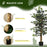 Artificial Ficus Tree in Pot, 130cm Tall Fake Plant with Lifelike Leaves and Natural Trunks, for Indoor Outdoor, Green