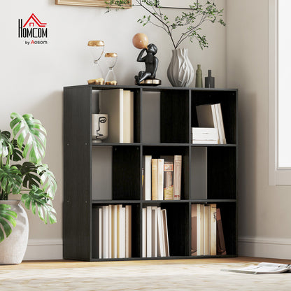 9 Cube Storage Unit Cabinet Bookcase Display Shelves, Black