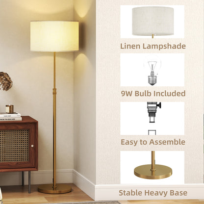 Modern Dimmable Standing Lamp with Adjustable Colour Temperatures