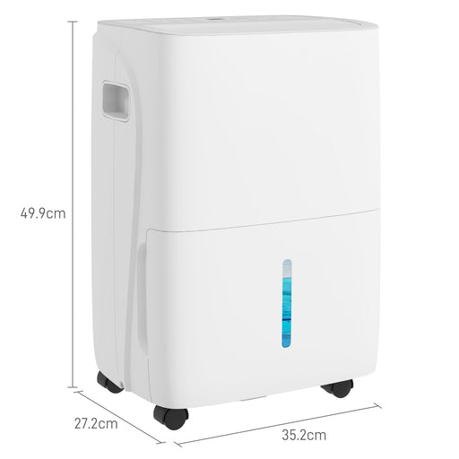 30L/Day Dehumidifier for Home, with Auto-Clean Filter, 24H Timer