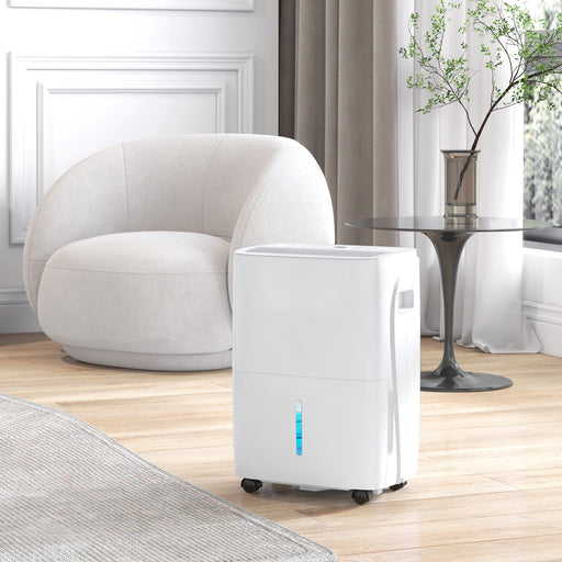 30L/Day Dehumidifier for Home, with Auto-Clean Filter, 24H Timer