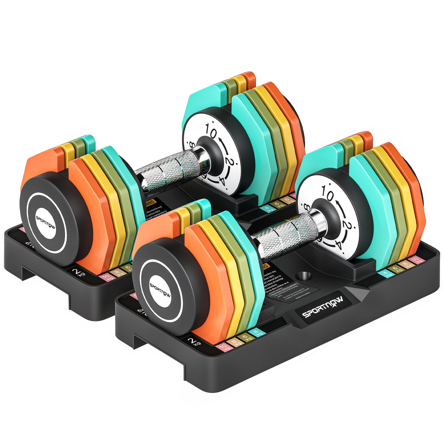 20 kg Adjustable Dumbbells Set with Safety Locking Mechanism