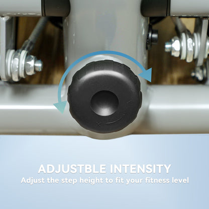 Mini Stepper, Compact Step Machine Exerciser with Resistance Bands