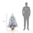 3ft Artificial Christmas Tree with LED Light, Concrete Base