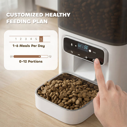 Automatic Cat Feeder Programmable with Timer, 10s Voice Recorder