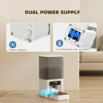 Automatic Cat Feeder Programmable with Timer, 10s Voice Recorder