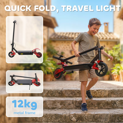Electric Scooter for Kids with LCD Display, Up to 15 KM/H, Red