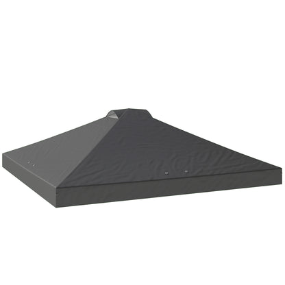 Gazebo Roof Replacement UV50+ Waterproof 3x3(m) Dark Grey