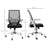 Mesh Office Chair, Computer Desk Chair with Flip-up Armrests, Lumbar Back Support and Swivel Wheels, Black