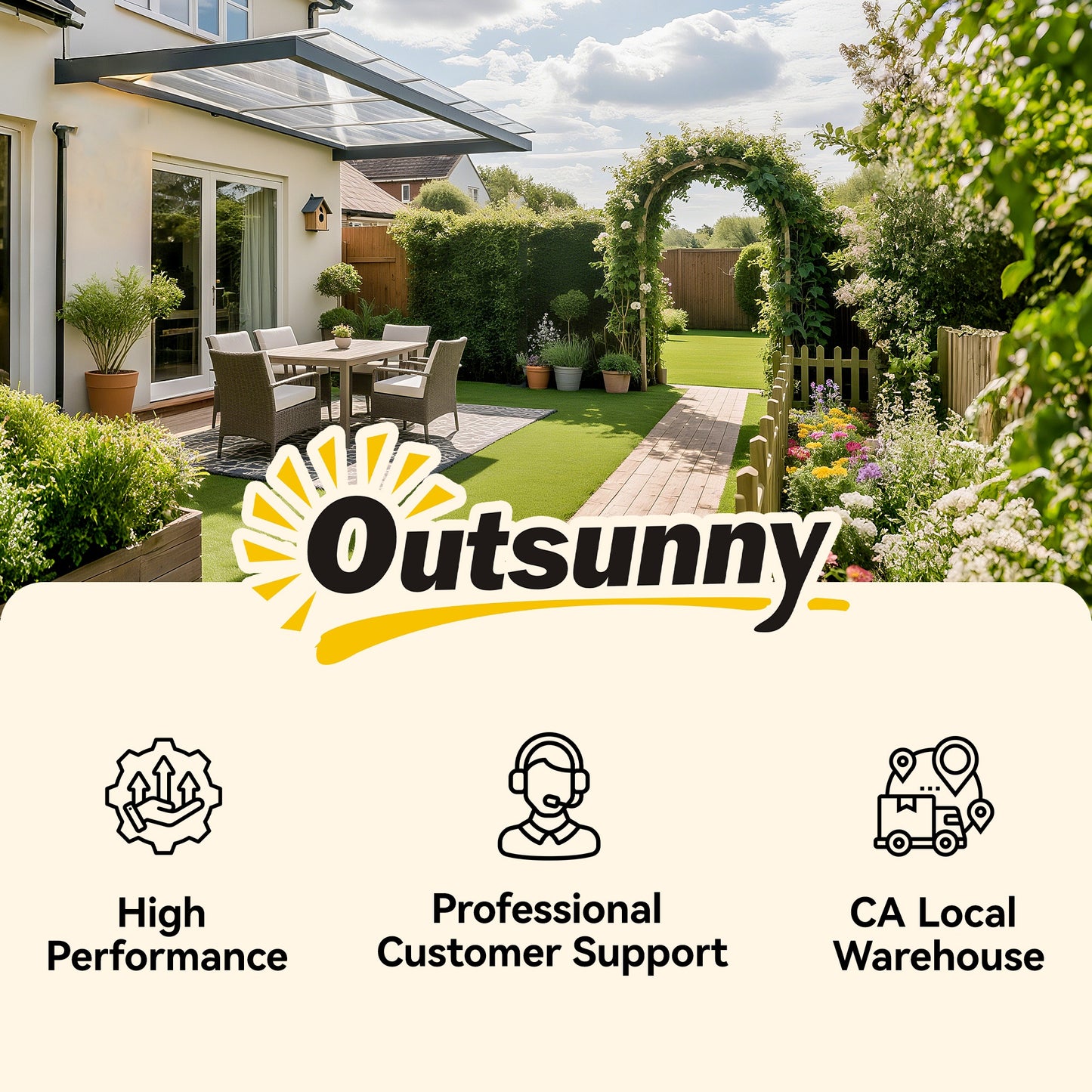 Door Canopy Outdoor Awning Rain Shelter for Window Porch, Clear