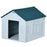 Plastic Weatherproof Dog House, Blue