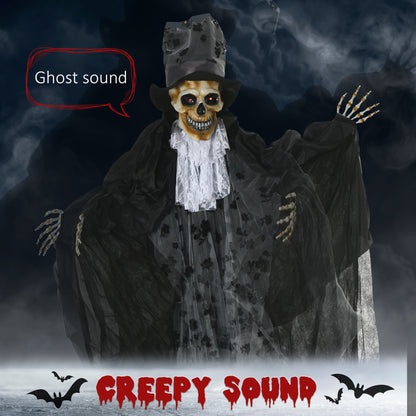 189cm Animated Prop Ghost Bridegroom, Indoor Halloween Decorations