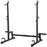 Multi-Function Barbell Squat Rack Stand, Heavy-Duty Strength Training Dumbbell Rack, Height Adjustable Weight Lifting Bench Dip Station, Black