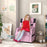 2 in 1 Kids Armchair Recliner, PU Leather, for 3-9 Years Old, Pink