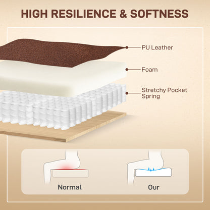 Overstuffed Riser and Reclining Chair with USB Ports, Remote, Brown