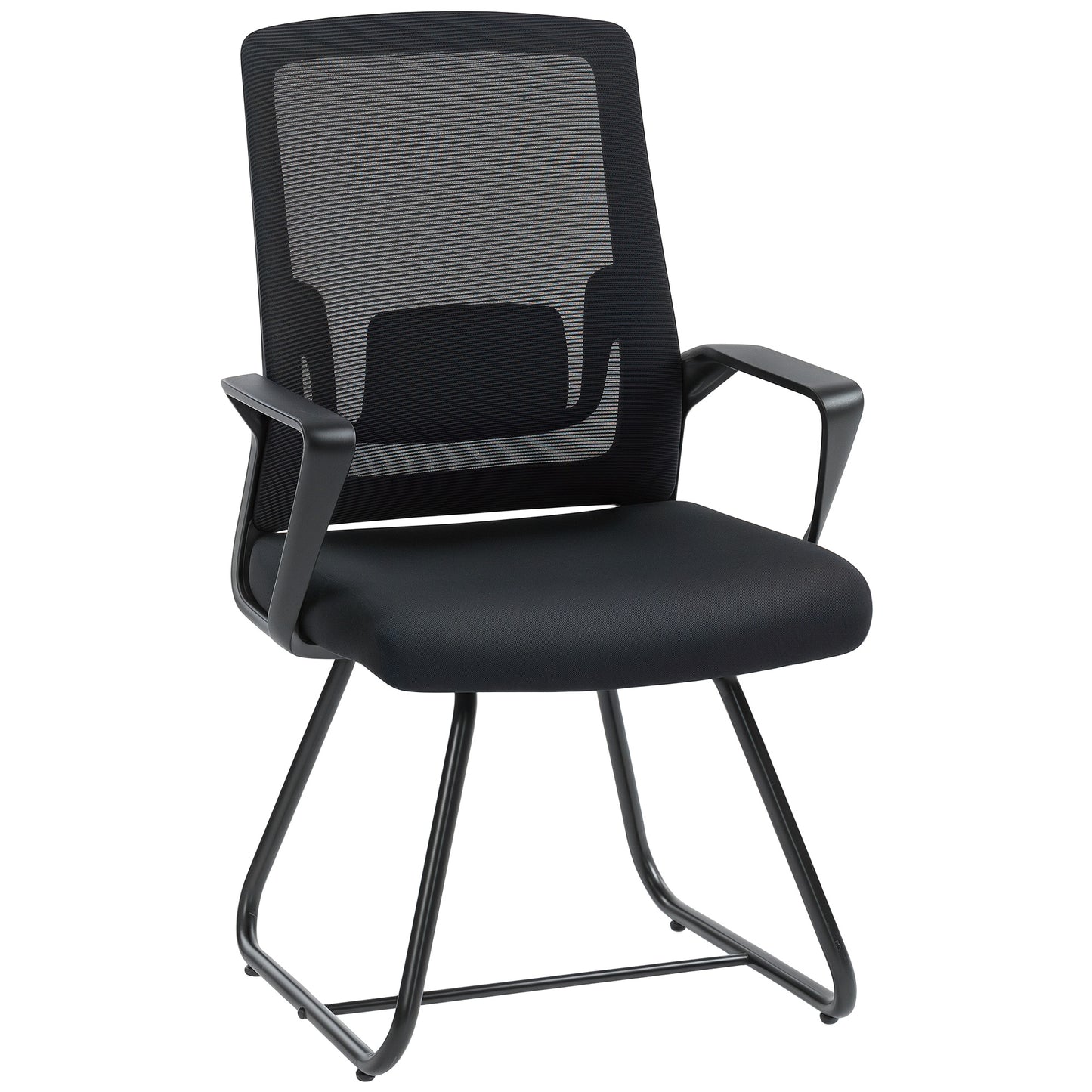 Desk Chair No Wheels, Meeting Chair with Mesh Back for Waiting Room